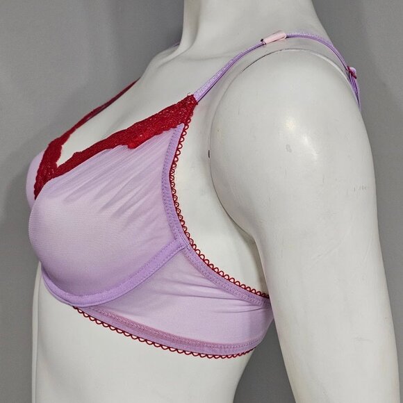 Victoria’s Secret Tease Lace-Trim Unlined Demi Bra - Picture 3 of 8